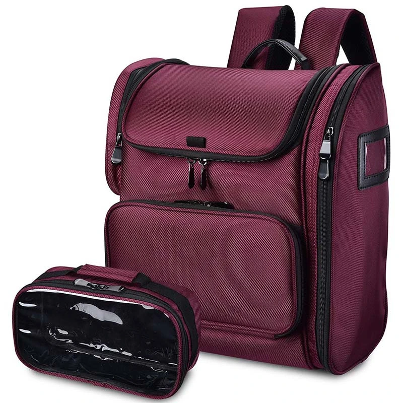 Custom Multiple Layers Cosmetic Hairdresse Salon Barber Tools Backpack Bag